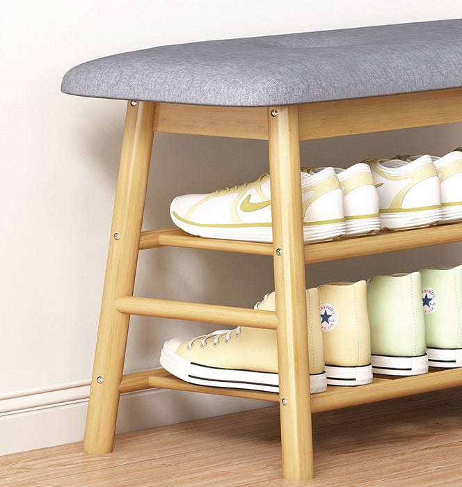 Shoe Stool Storage Rack Cabinet Multifunctional Space Saving