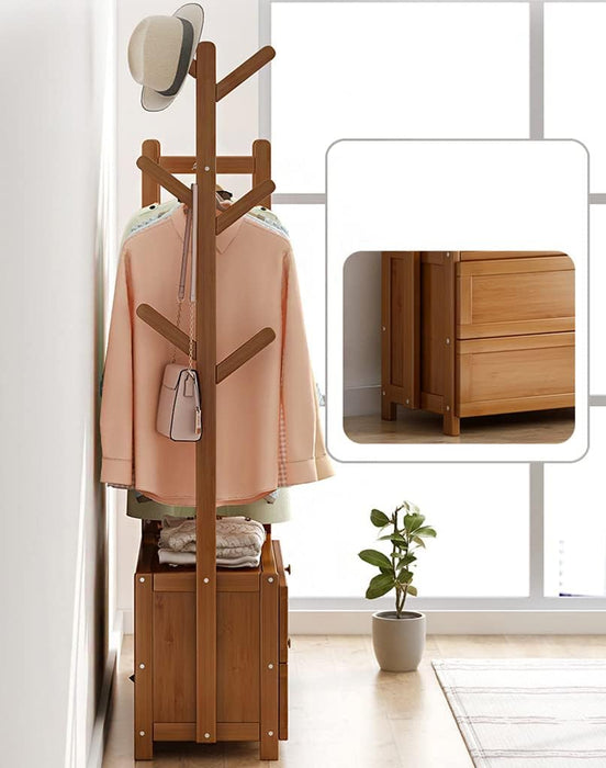 70cm Clothes Rack Stand Storage Shelves Modern Coat Tree