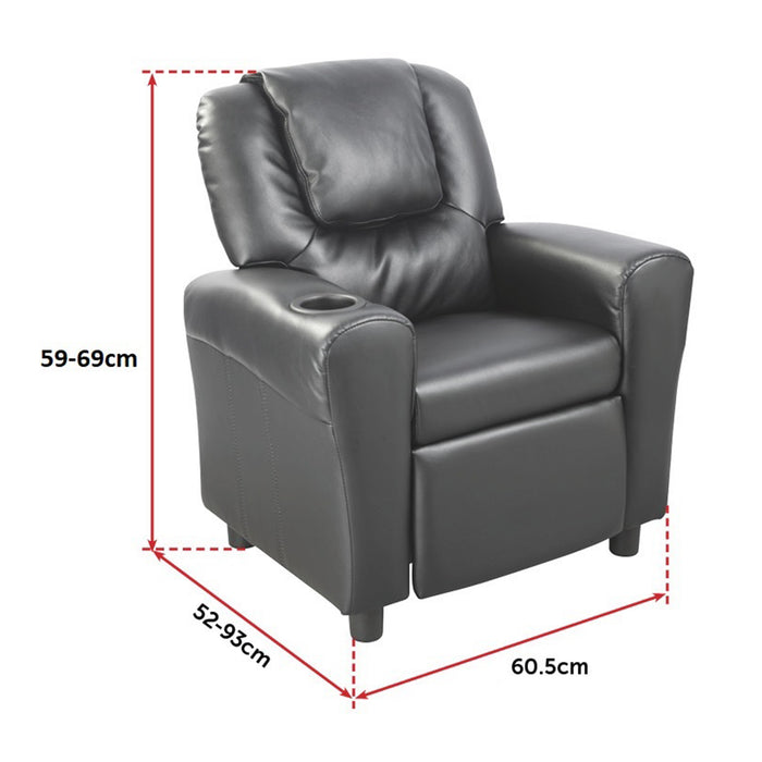 Leather Kids Recliner