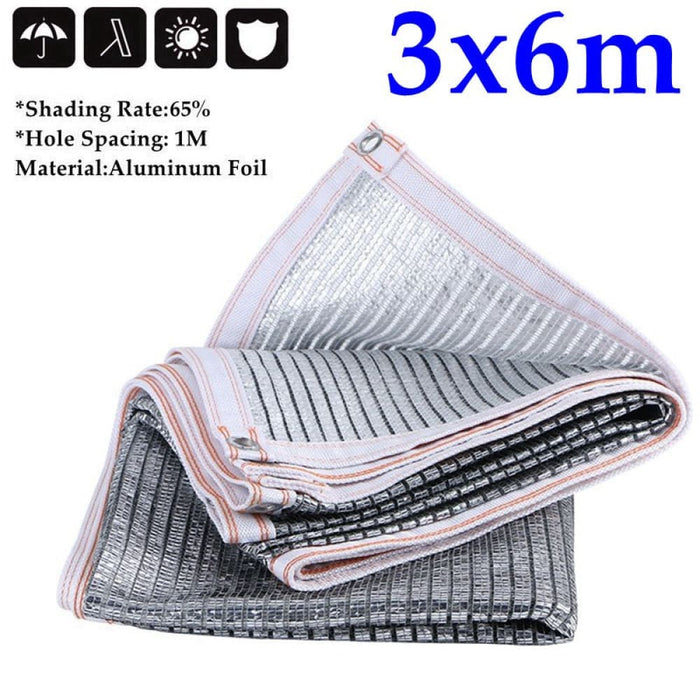 65% Aluminum Foil Sunshade Net Balcony Garden Rooftop Nets