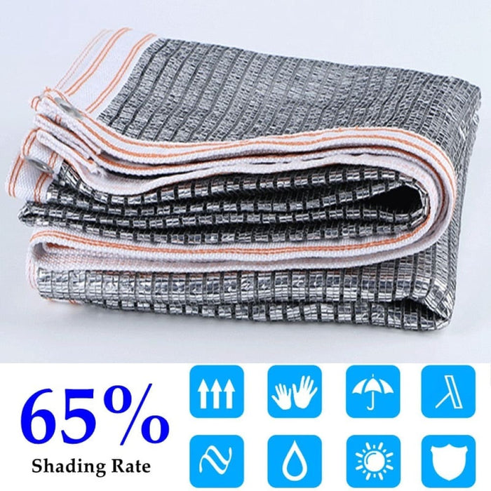 65% Aluminum Foil Sunshade Net Balcony Garden Rooftop Nets