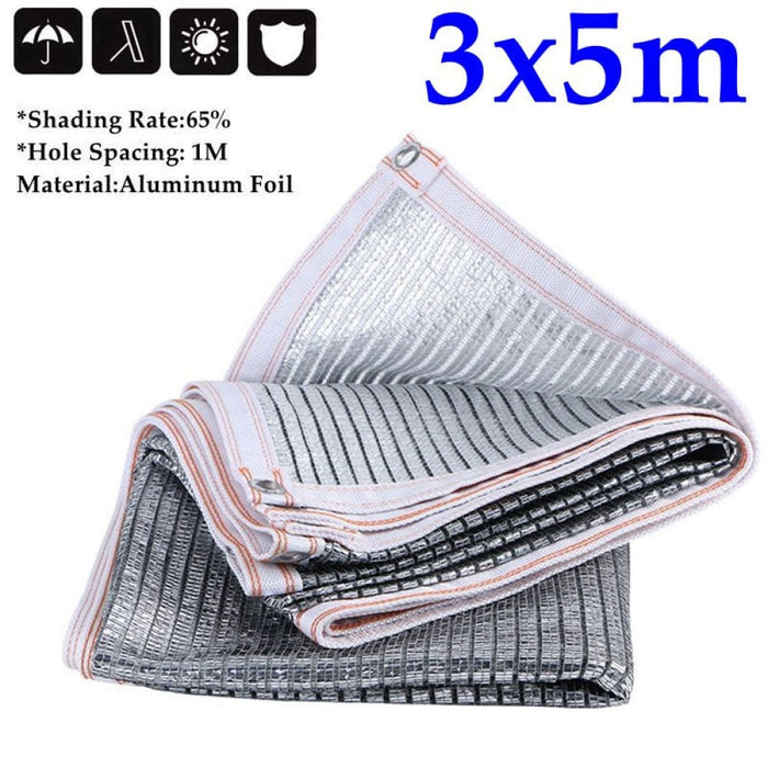 65% Aluminum Foil Sunshade Net Balcony Garden Rooftop Nets