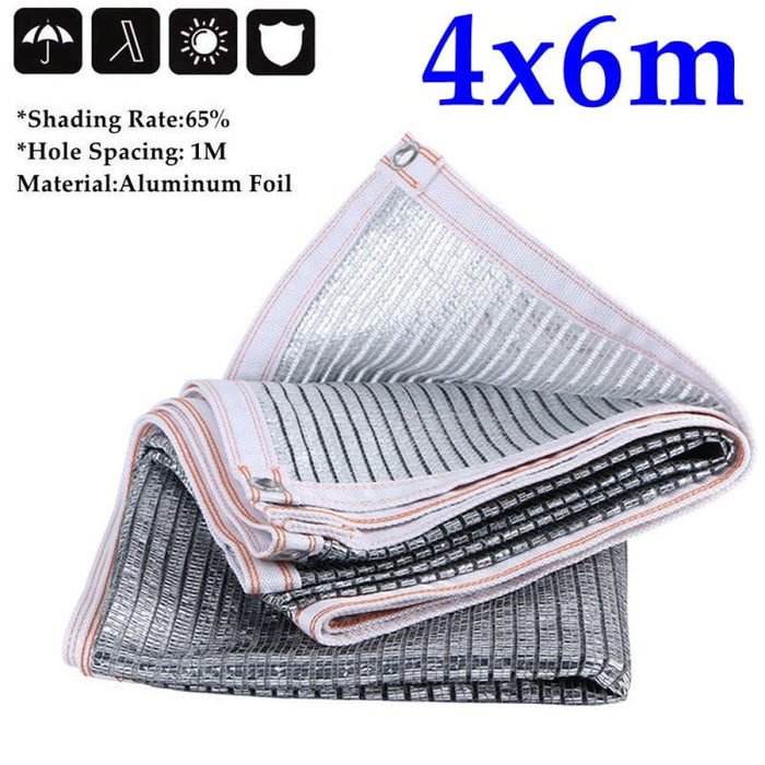 65% Aluminum Foil Sunshade Net Balcony Garden Rooftop Nets