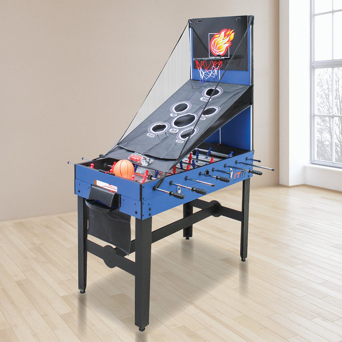 4FT 12-in-1 Combo Games Tables Foosball Soccer Basketball Hockey Pool Table Tennis