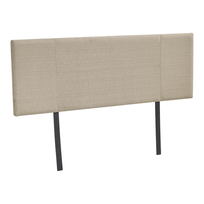 Linen Fabric Double Bed Headboard Bedhead - Beige