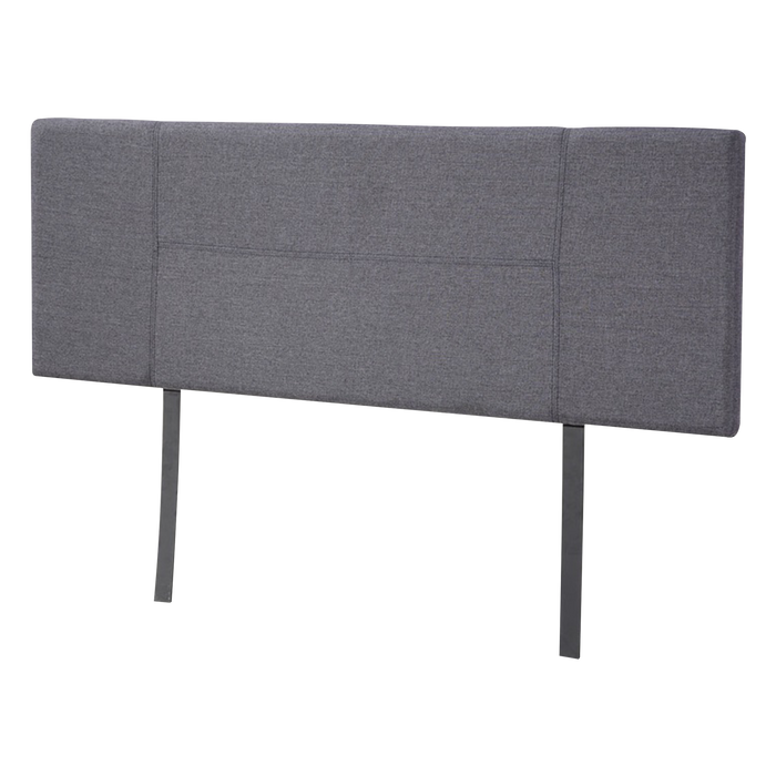 Linen Fabric Queen Bed Headboard Bedhead - Grey