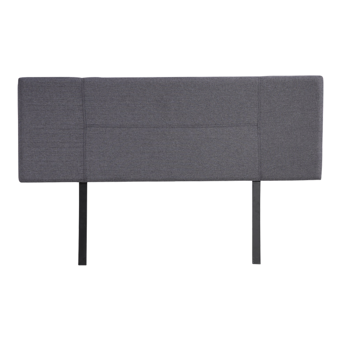 Linen Fabric Queen Bed Headboard Bedhead - Grey