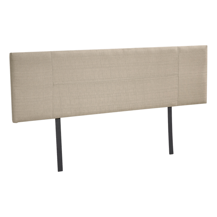 Linen Fabric King Bed Headboard Bedhead - Beige