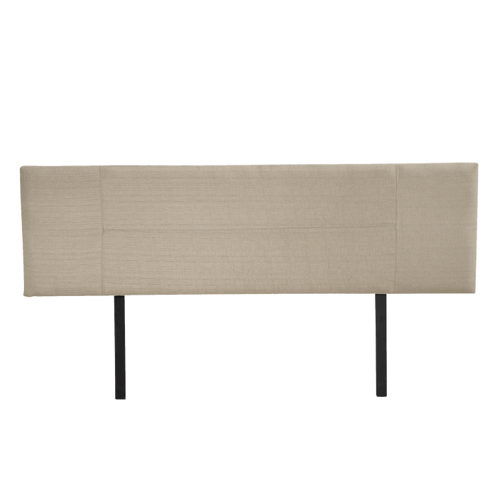 Linen Fabric King Bed Headboard Bedhead - Beige