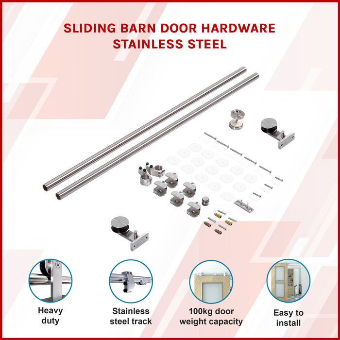 Sliding Barn Door Hardware Stainless Steel