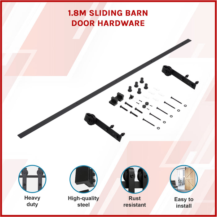 1.8m Sliding Barn Door Hardware