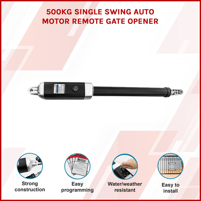 500KG Single Swing Auto Motor Remote Gate Opener