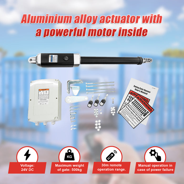 500KG Single Swing Auto Motor Remote Gate Opener