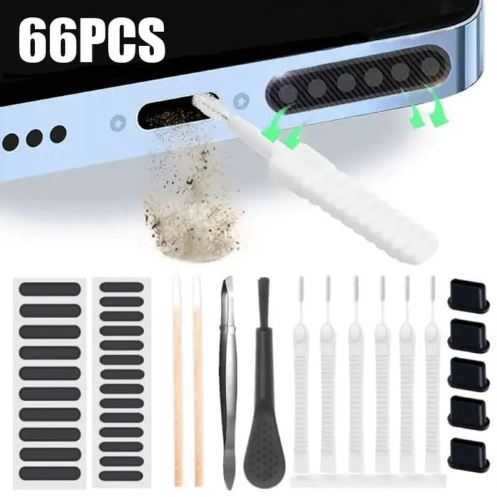 66 Piece Phone Cleaning Kit For Iphone Samsung Xiaomi