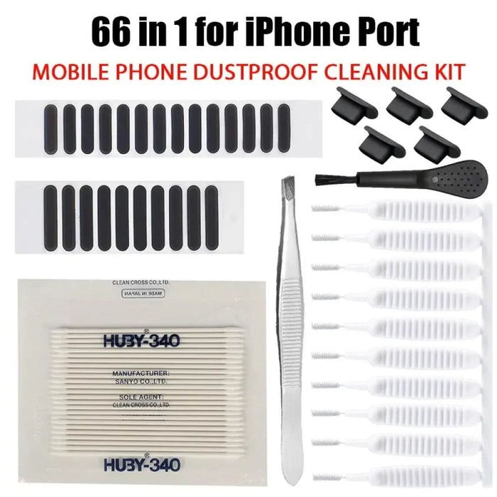 66 Piece Phone Cleaning Kit For Iphone Samsung Xiaomi