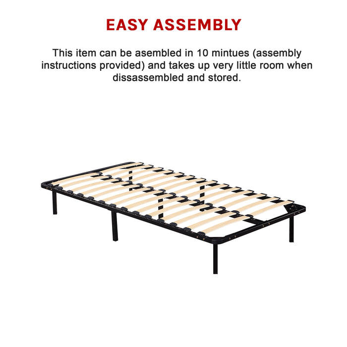 King Single Metal Bed Frame - Bedroom Furniture