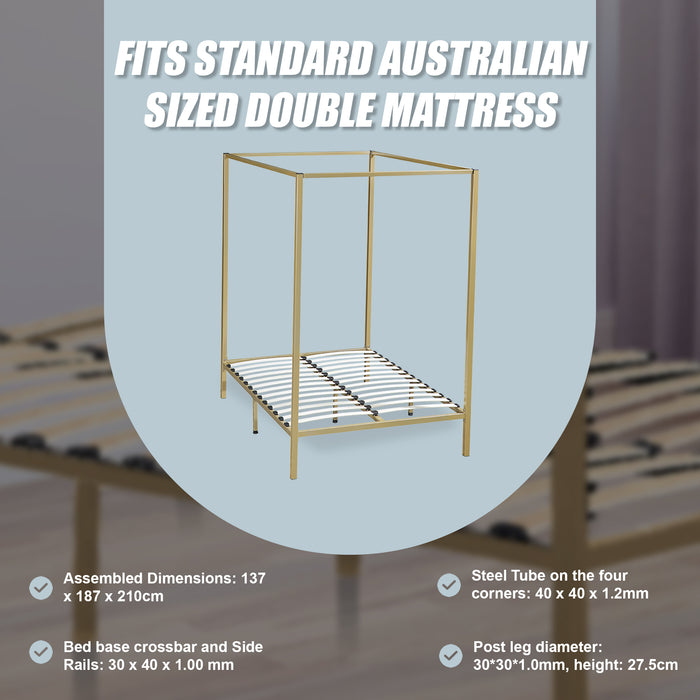 4 Four Poster Double Bed Frame