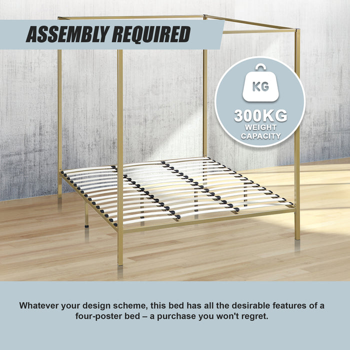 4 Four Poster King Bed Frame