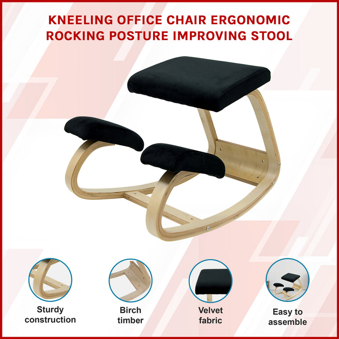 Kneeling Office Chair Ergonomic Rocking Posture Improving Stool