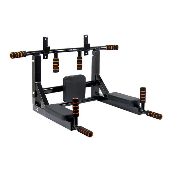 Heavy Duty Wall Mounted Power Station - Knee Raise - Pull Up - Chin Up -Dips Bar