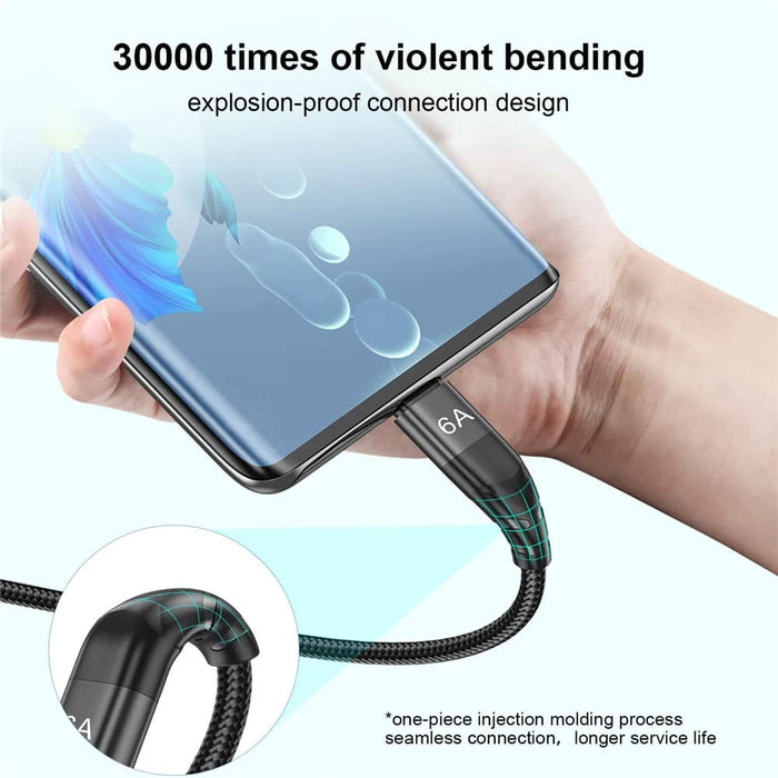 66w Fast Charge Usb c Cable For Huawei P40/p50 Pro