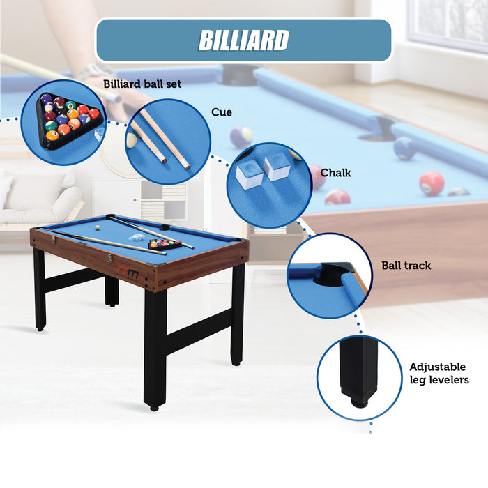 4FT 3-in-1 Games Foosball Soccer Hockey Pool Table