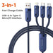 6a 3in1 Fast Charging Cable For Iphone x Xiaomi Oneplus