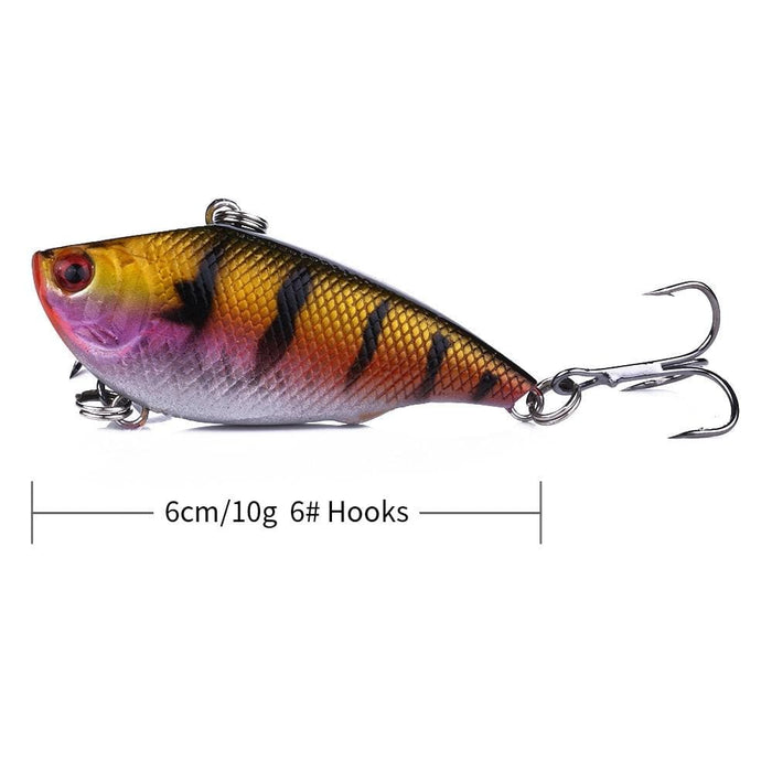 6cm Plastic Vib Lure With Sound Beads 10g