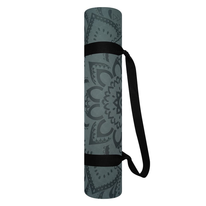 6mm Pure Mandala Charcoal Yoga Mat