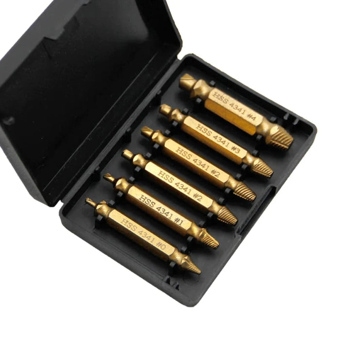 6pc Double Head Screw Extractor Set