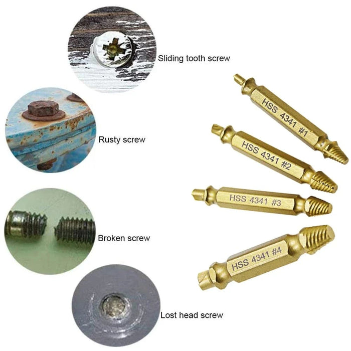 6pc Double Head Screw Extractor Set
