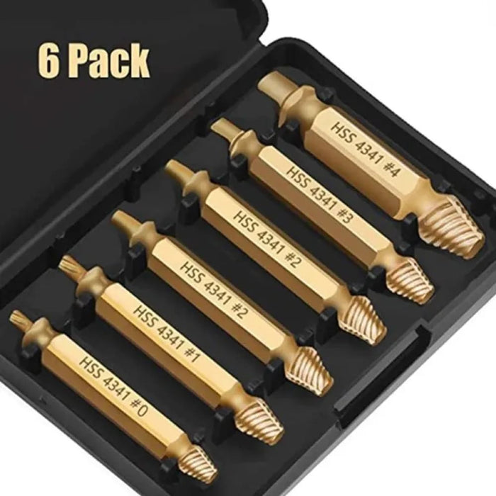 6pc Double Head Screw Extractor Set
