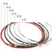 6pcs Set Acoustic Guitar Strings Rainbow Colourful