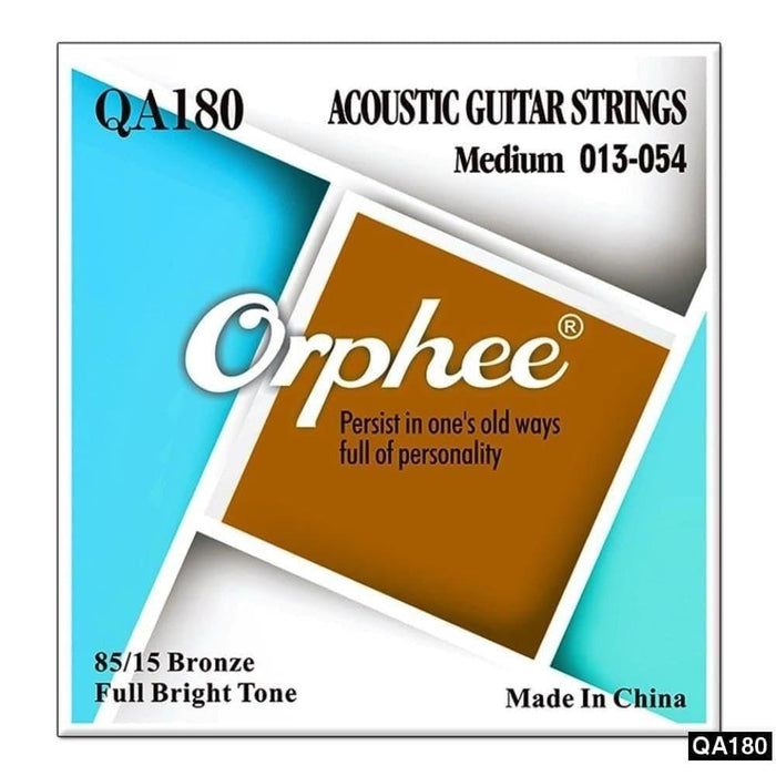 6pcs Set Acoustic Guitar Strings Qa Series 85 15 Bronze