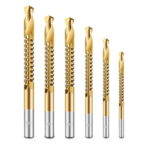 6pcs Cobalt Drill Set Helical Metric Composite Tap Twist