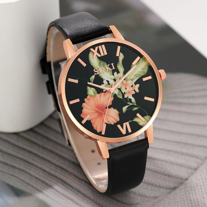 6pcs Set Dainty Quartz Watches Simple Bracelet Women