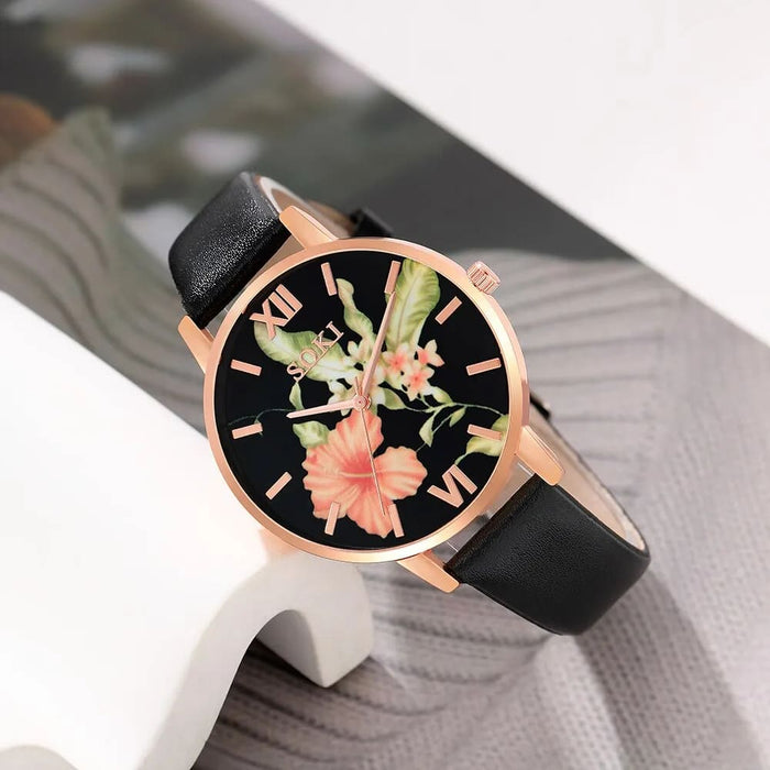 6pcs Set Dainty Quartz Watches Simple Bracelet Women