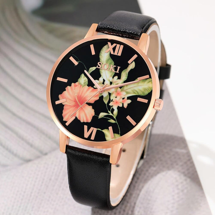 6pcs Set Dainty Quartz Watches Simple Bracelet Women