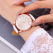 6pcs Set Fashion Women Watches Simple Ladies Business White