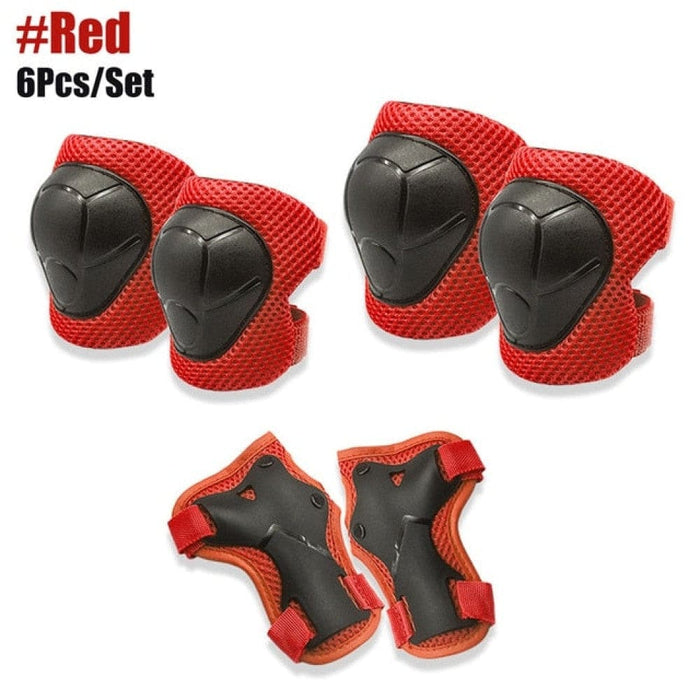 6pcs Kids Knee Elbow Wrist Guards Protective Pads