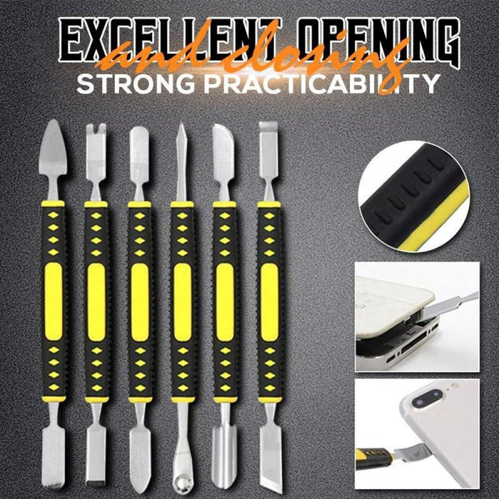 6pcs Metal Crowbar Prying Opening Repair Tool Kit