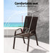 6pcs Outdoor Dining Chairs Stackable Chair Patio Garden