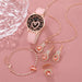 6pcs Set Women Love Dial Watch Brand Design Female Clock