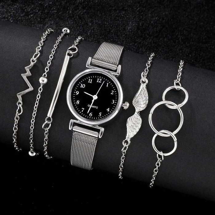 6pcs Set Women Watches Fashion Ladies Quartz Watch Bracelet