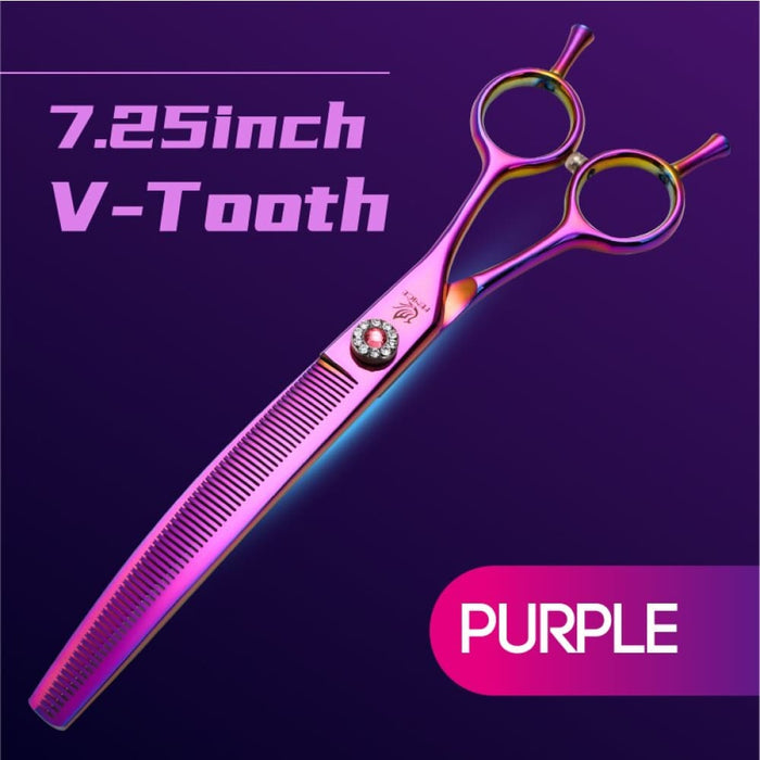 7.25 Inch Professional Dog Grooming Scissors Curved