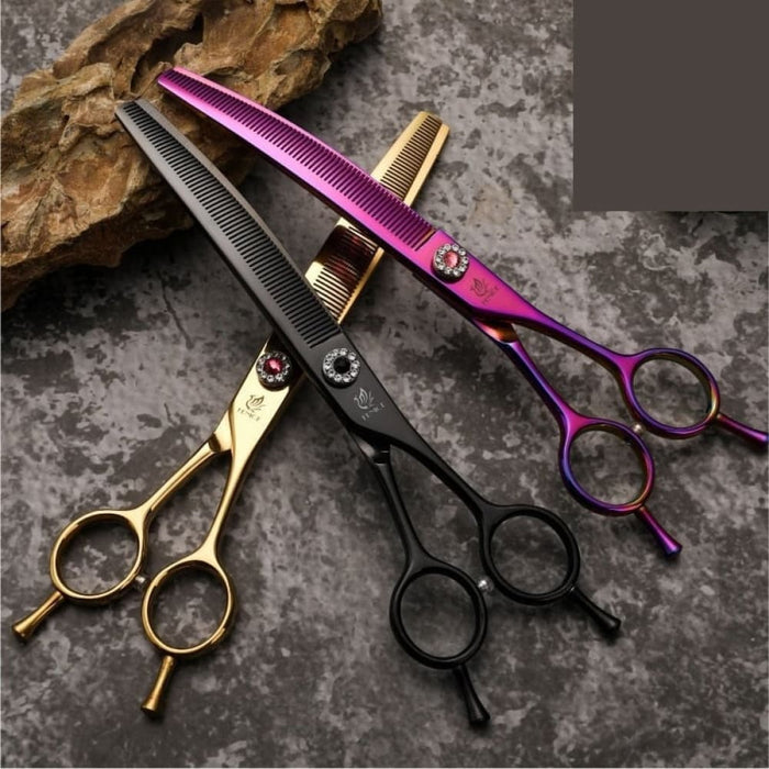 7.25 Inch Professional Dog Grooming Scissors Curved