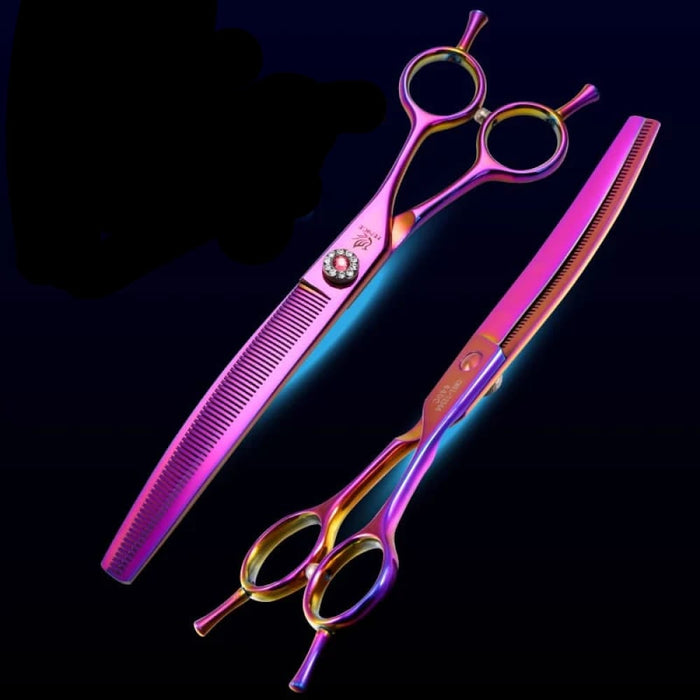 7.25 Inch Professional Dog Grooming Scissors Curved