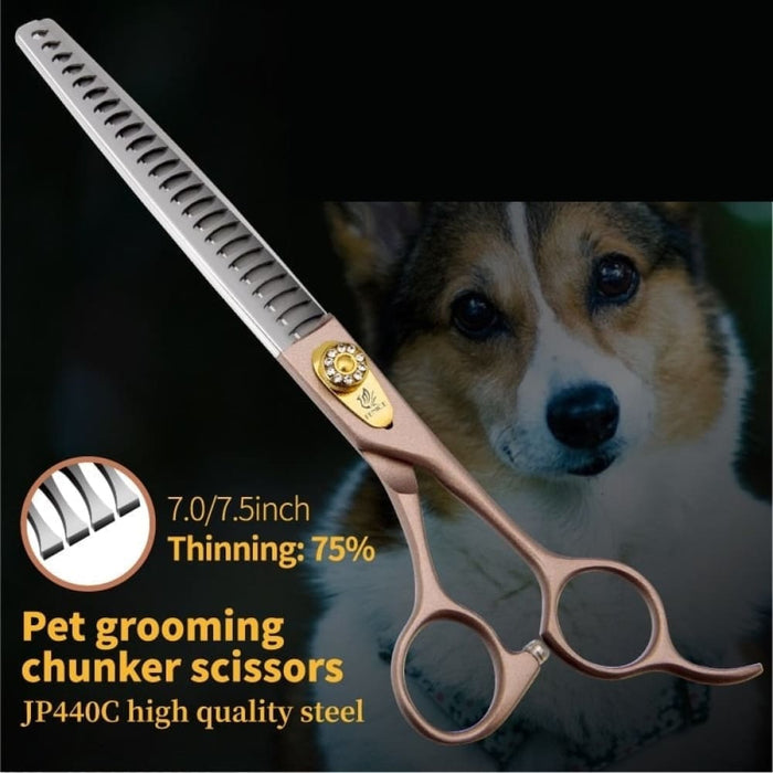 7 7.5 Inch Professional Pet Dog Grooming Thinning Scissors