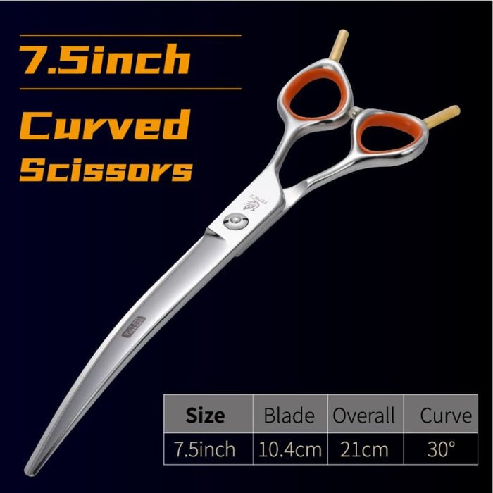 7 7.5 Inch Professional Jp 440c Pet Grooming Scissors Set