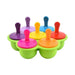 7 Hole Silicone Ice Cream Mold For Kids Popsicle Tray